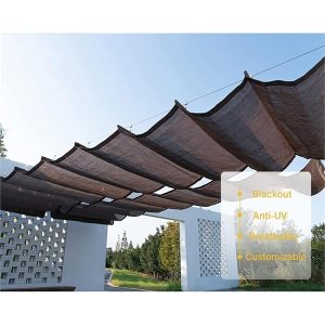 Sliding Black Color Sunshade Net,Anti-UV,Shading rate 85%,Heat-resistance.