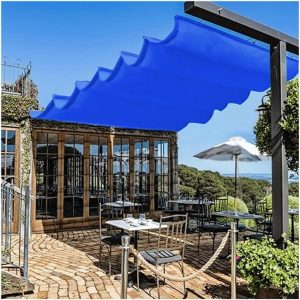Sliding Blue Color Sunshade Net,Anti-UV,Shading rate 85%,Heat-resistance.