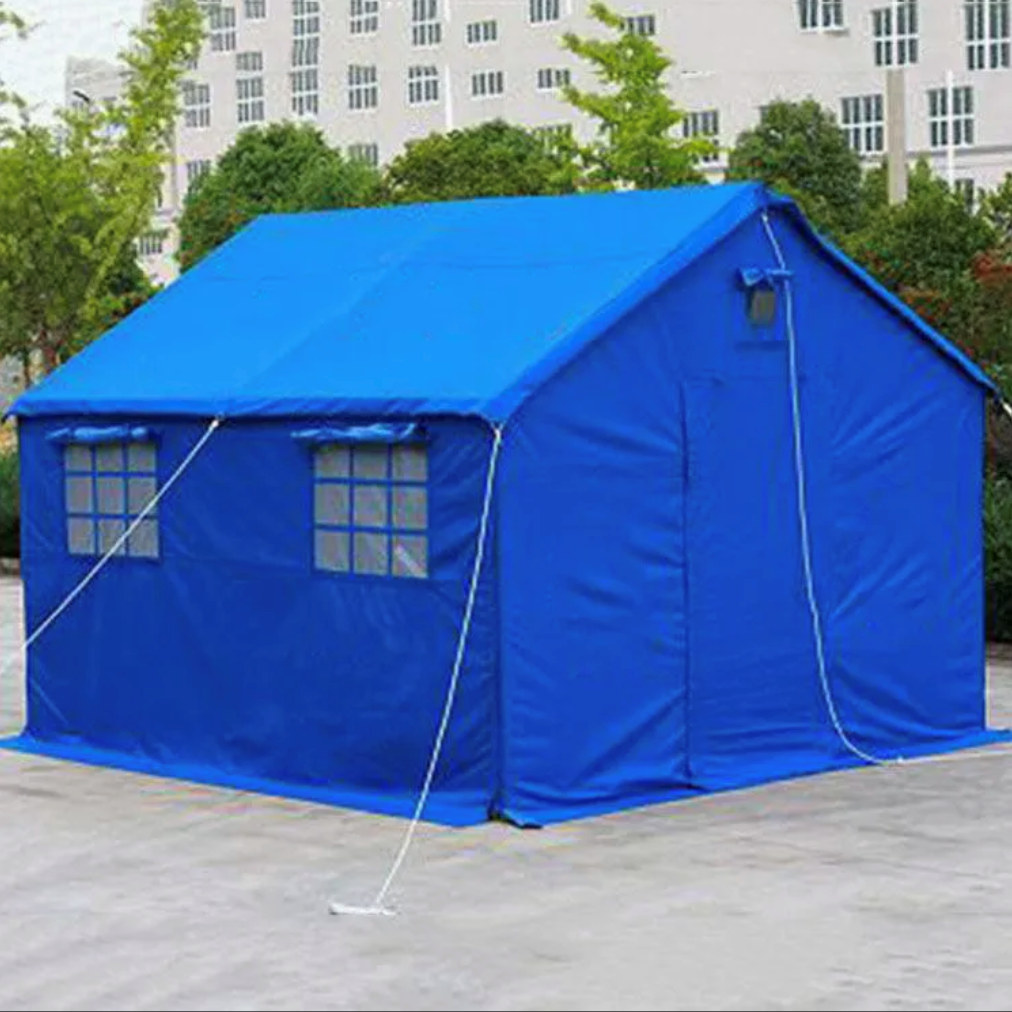 Steel Frame Outdoor Winter Blue Army Canvas Camping Military Tent - Image 3