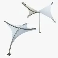 White Hyper Model Tensile Structures - Image 2