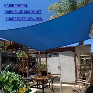 Green Shade Net (70% - 90% Shading) (13 ft X15 ft) - Waterproof & Durable